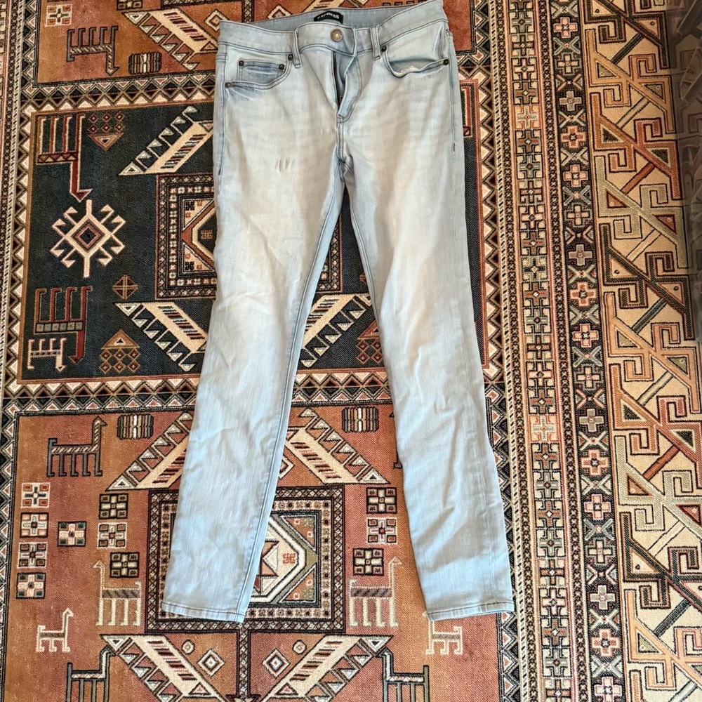 Express Light Blue Skinny Jeans